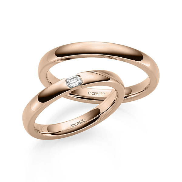 Trouwringen - Rood goud - A-2137-4