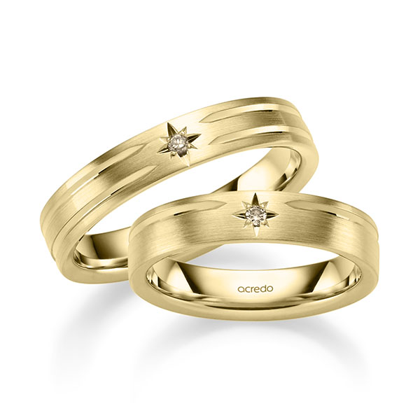 Trouwringen - Geel goud - A-2676-4