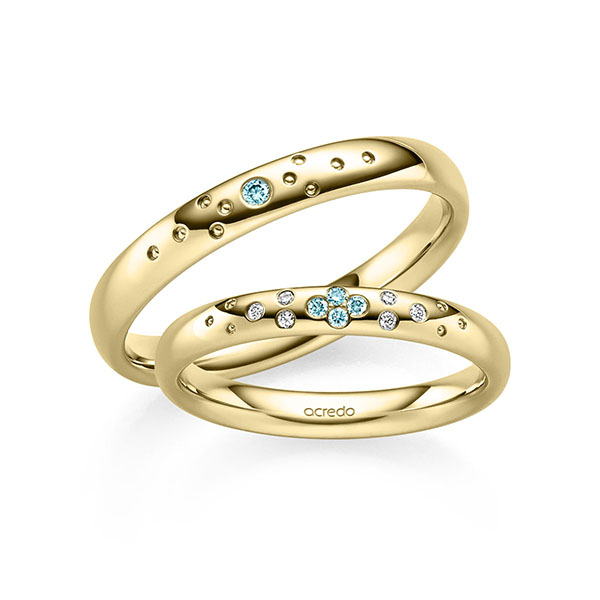 Trouwringen - Geel goud - S-1360-4