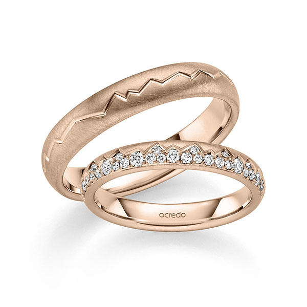 Trouwringen - Rood goud - A-2890-5