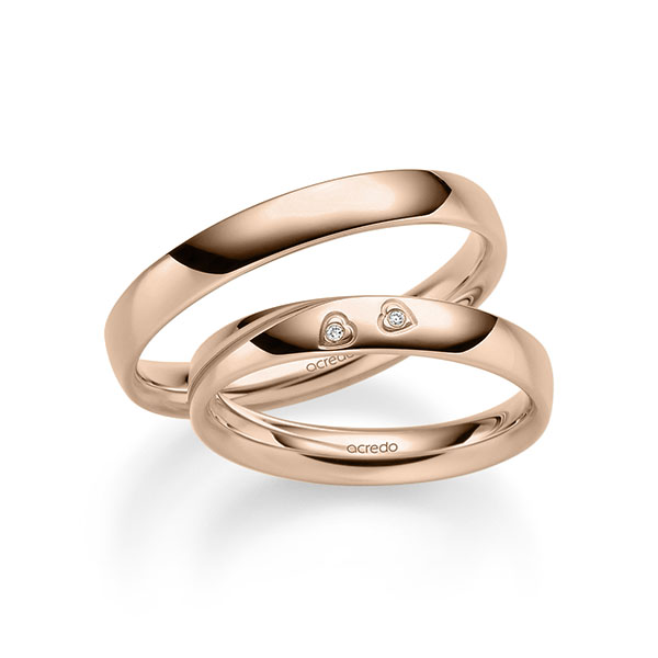 Trouwringen - Rood goud - A-2350-4