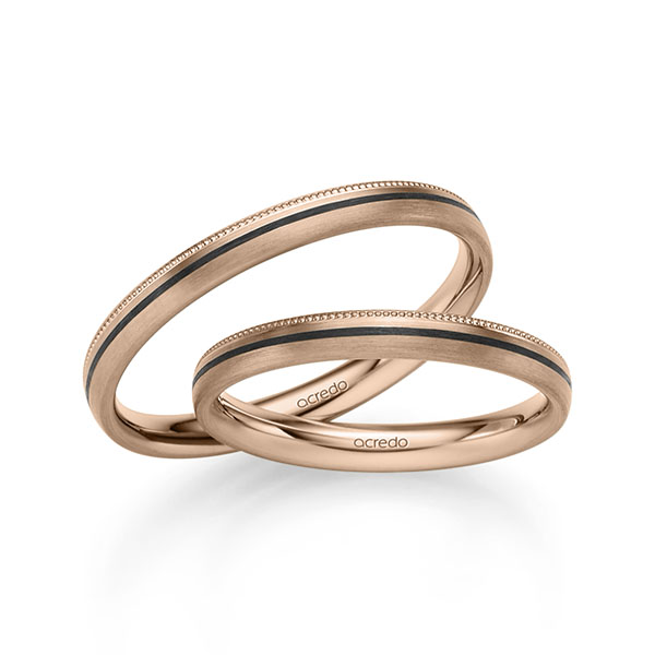 Trouwringen - Rood goud - S-1299-7