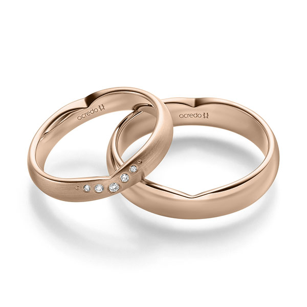 Trouwringen - Rood goud - A-2251-3