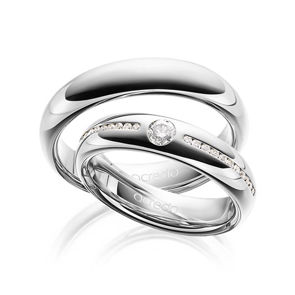 Trouwringen - Platina - A-1625-4
