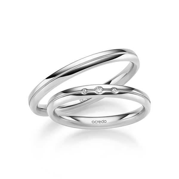 Trouwringen - Wit goud - A-2526-5