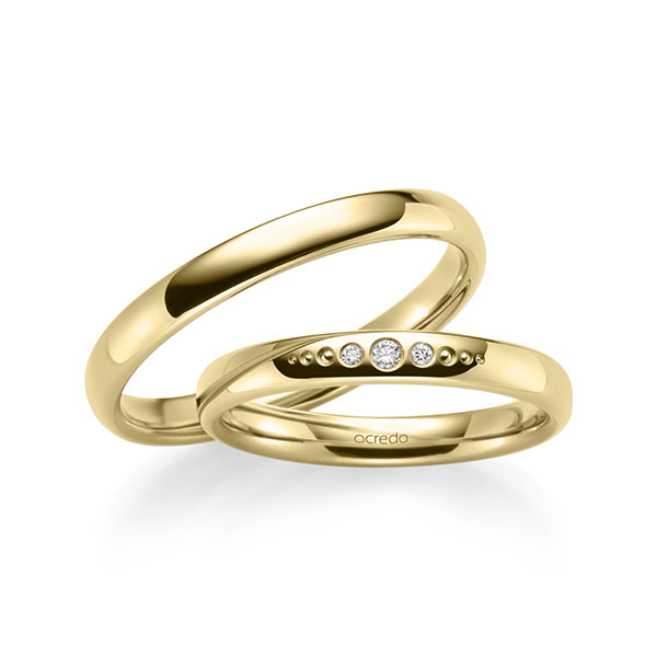Trouwringen - Geel goud - S-1248-6