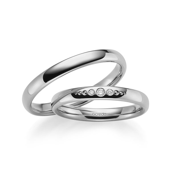 Trouwringen - Platina - S-1248-8