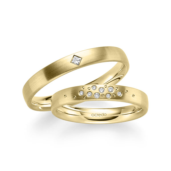 Trouwringen - Geel goud - S-1244-1