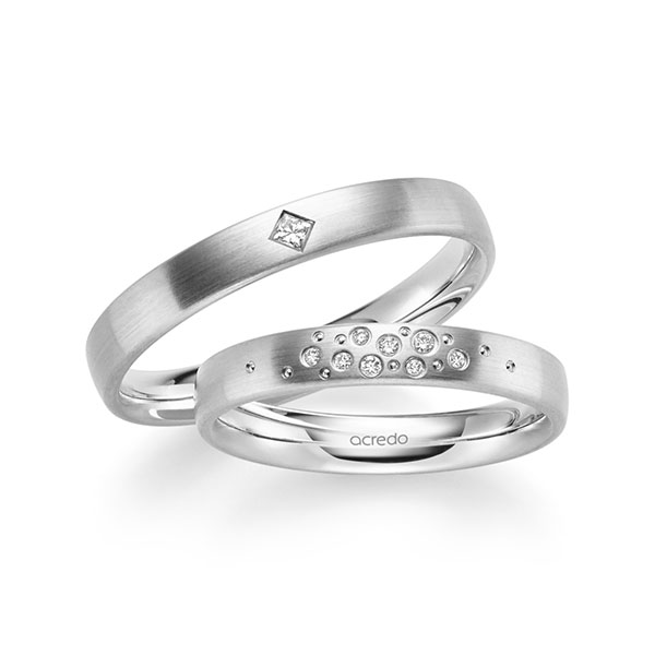 Trouwringen - Wit goud - S-1244-5