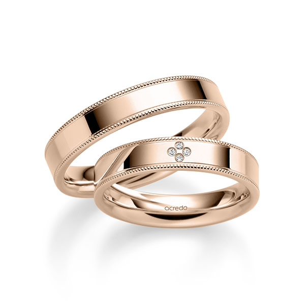 Trouwringen - Rood goud - A-2347-4