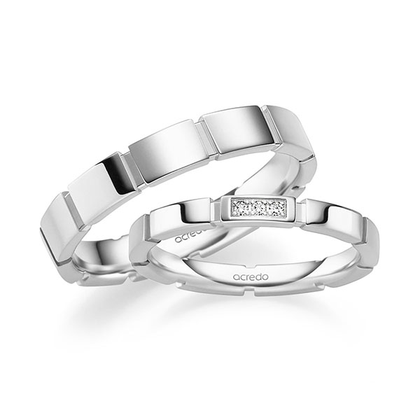 Trouwringen - Wit goud - A-2655-5