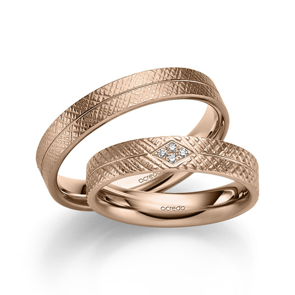 Trouwringen - Rood goud - A-2414-10