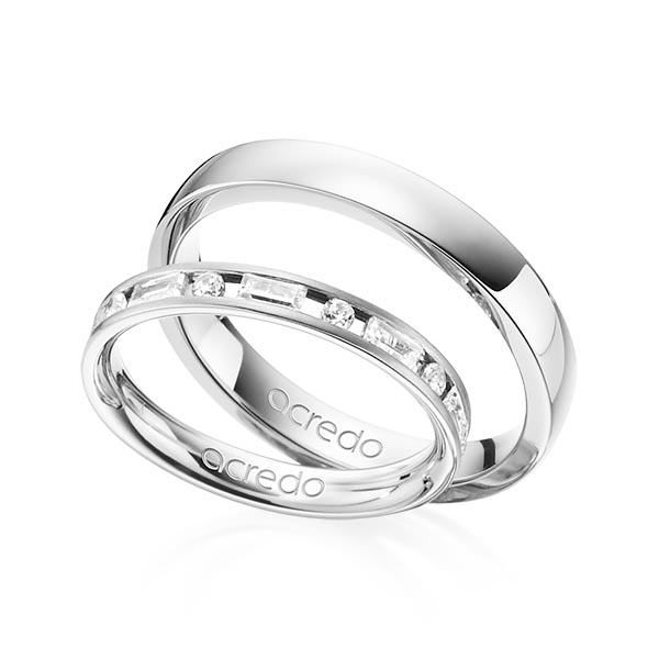 Trouwringen - Wit goud - A-1377-1