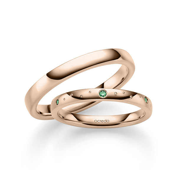Trouwringen - Rood goud - A-2391-4