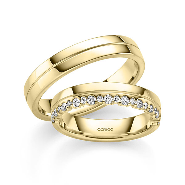 Trouwringen - Geel goud - A-2894-4