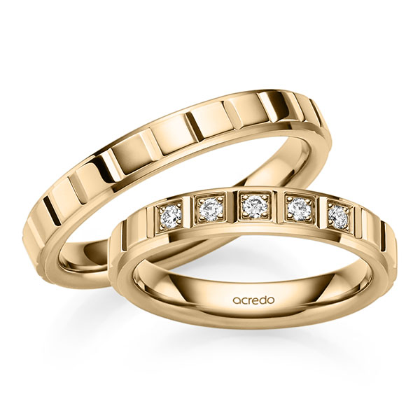 Trouwringen - Rosé goud - A-2565-2