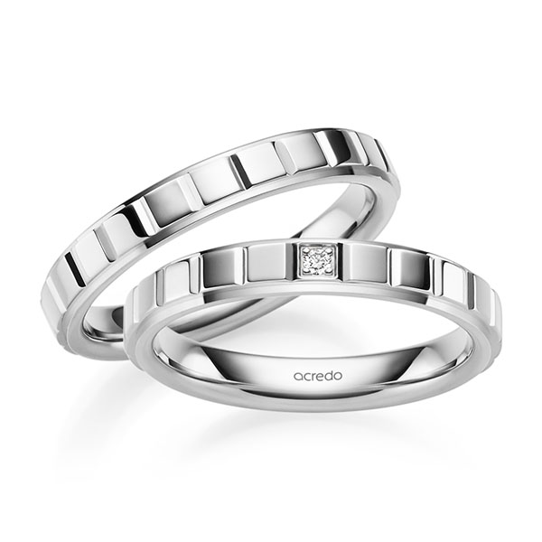 Trouwringen - Wit goud - A-2566-6