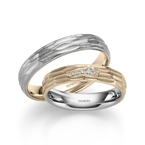 Trouwringen - Platina/Signature Goud - A-2413-1