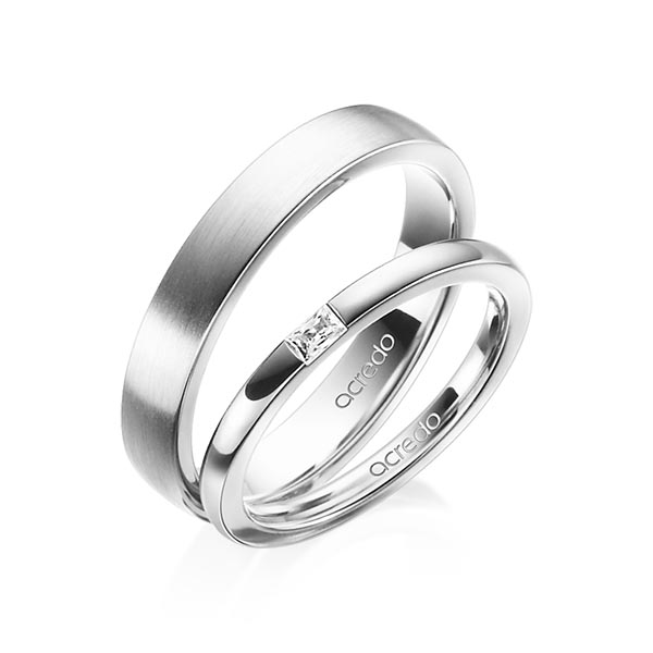 Trouwringen - Wit goud - A-1402-8