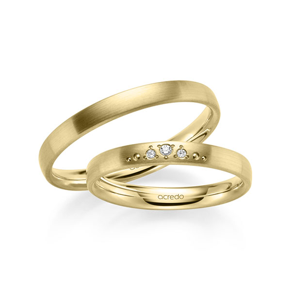 Trouwringen - Geel goud - S-1245-2