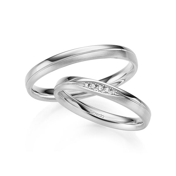 Trouwringen - Wit goud - S-1260-9