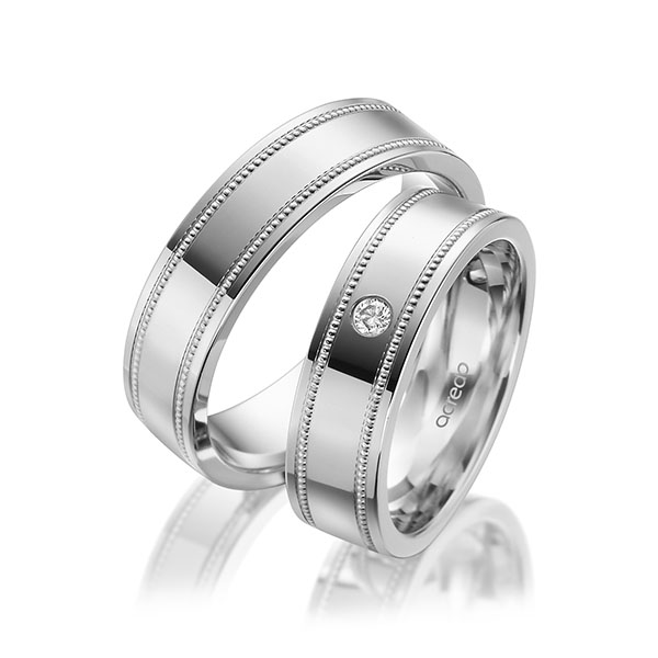 Trouwringen - Wit goud - A-1746-1