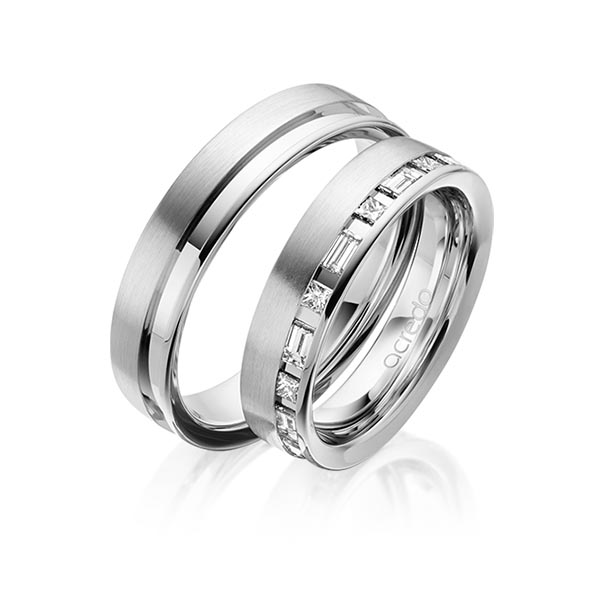 Trouwringen - Platina - A-1628-4