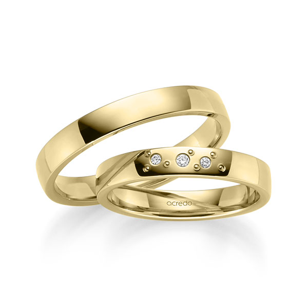 Trouwringen - Geel goud - S-1253-5