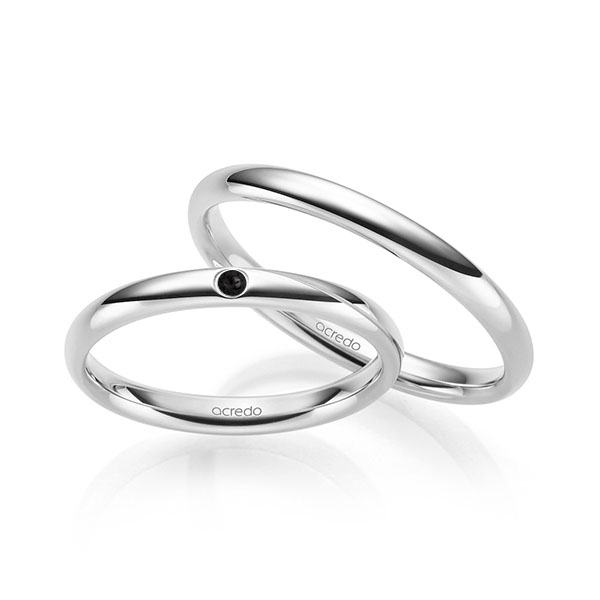 Trouwringen - Wit goud - S-1217-6