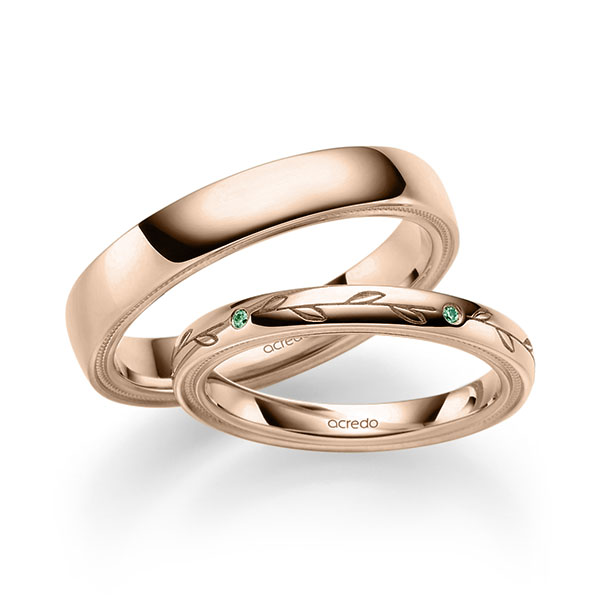 Trouwringen - Rood goud - A-2384-4