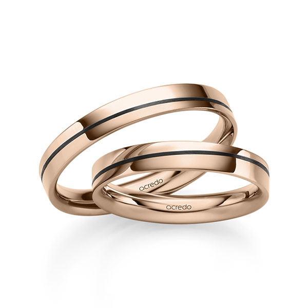 Trouwringen - Rood goud - S-1301-10