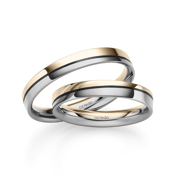 Trouwringen - Signature Goud/Wit goud - S-1301-1