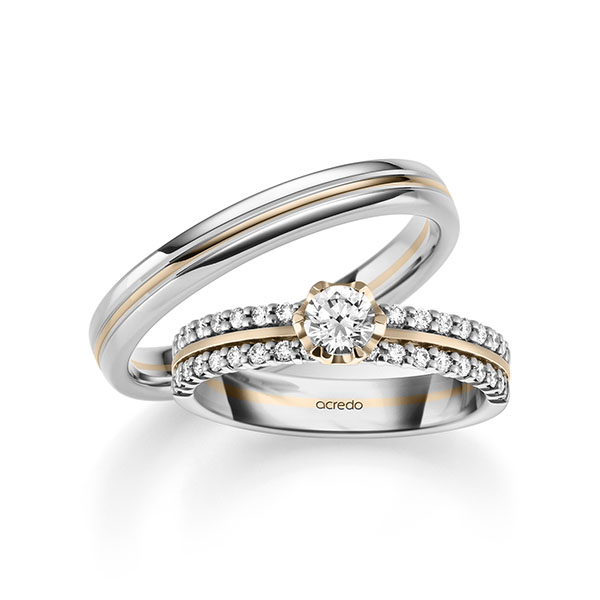 Trouwringen - Signature Goud/Wit goud - A-2923-1