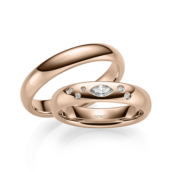 Trouwringen - Rood goud - A-2134-4
