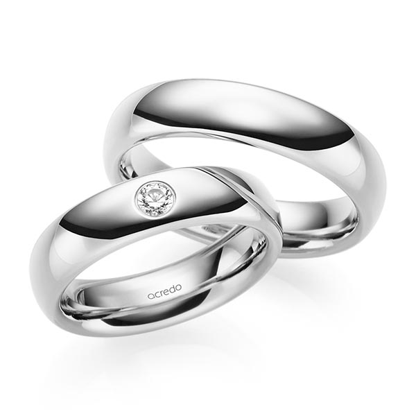 Trouwringen - Wit goud - S-1223-2