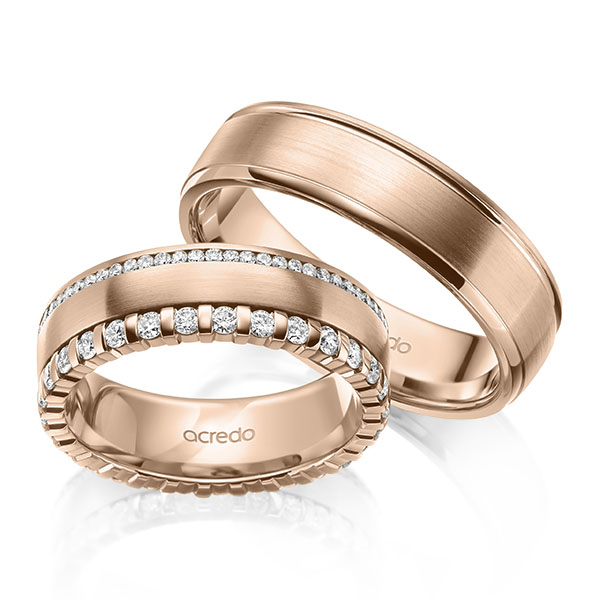 Trouwringen - Rood goud - A-2103-4