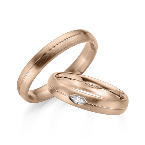 Trouwringen - Rood goud - A-2143-7