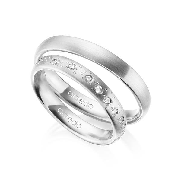 Trouwringen - Wit goud - A-1297-5