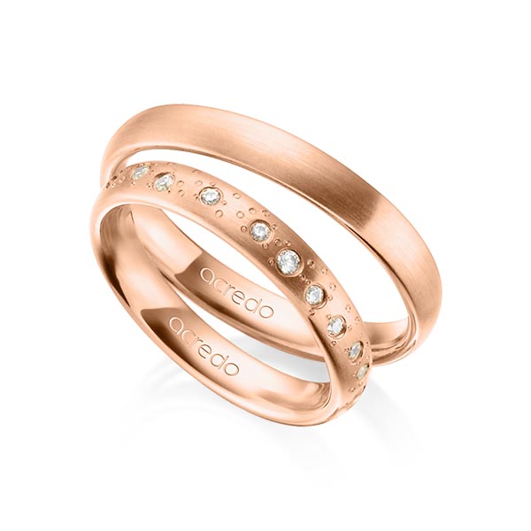 Trouwringen - Rood goud - A-1297-4