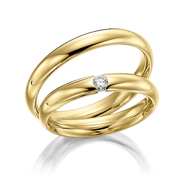 Trouwringen - Geel goud - S-1081-3