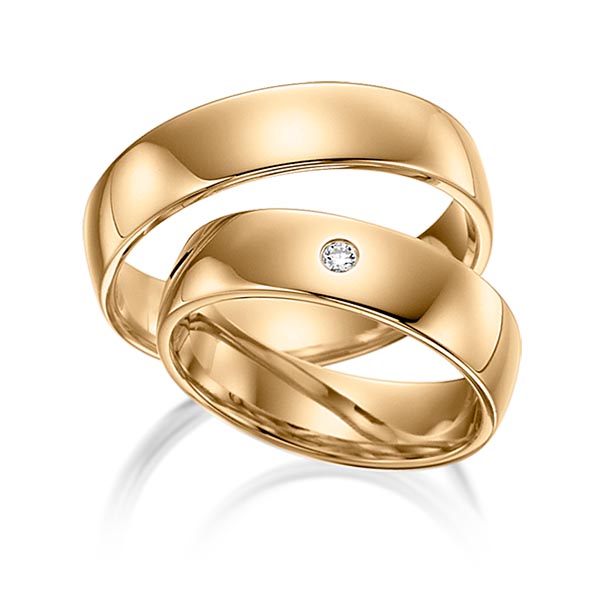 Trouwringen - Rosé goud - S-1082-2