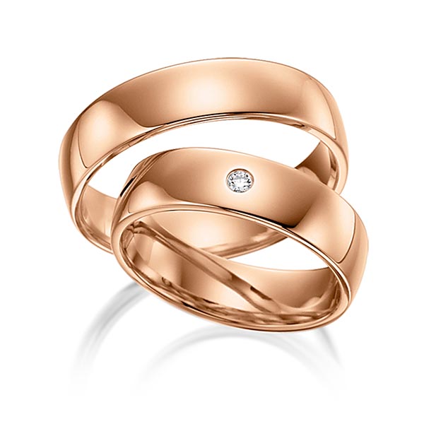 Trouwringen - Rood goud - S-1082-3