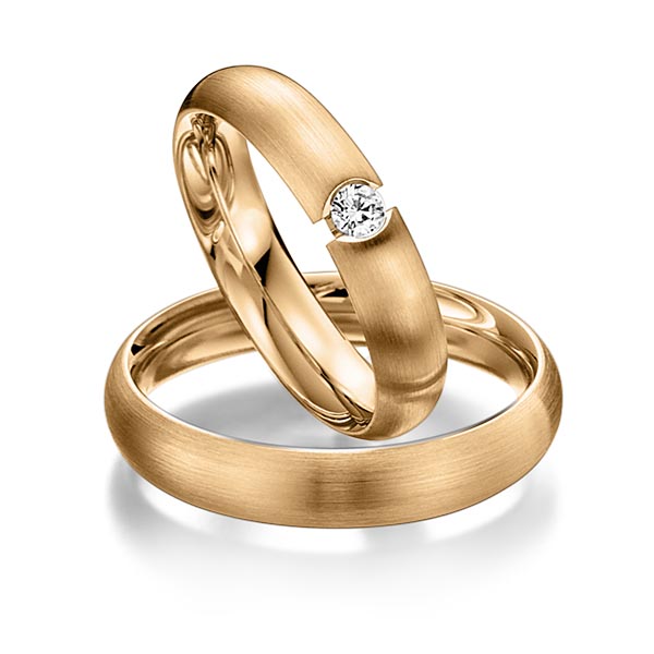 Trouwringen - Rosé goud - S-1083-2