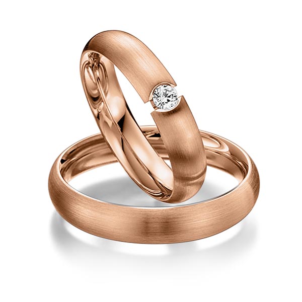 Trouwringen - Rood goud - S-1083-4