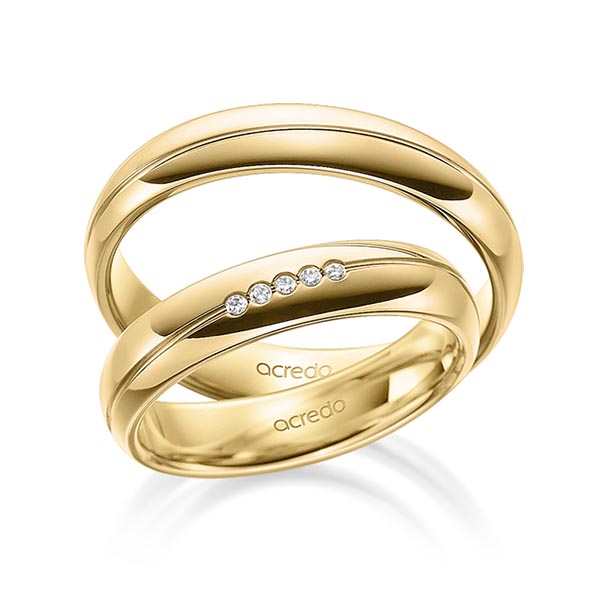 Trouwringen - Geel goud - A-1693-6