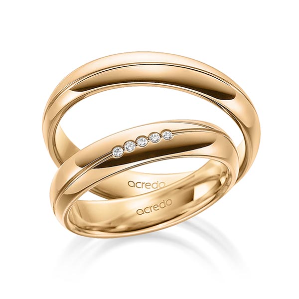 Trouwringen - Rosé goud - A-1693-5