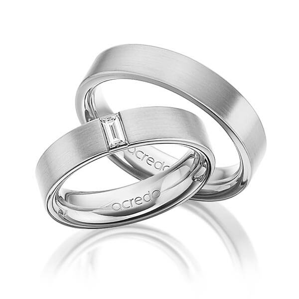 Trouwringen - Wit goud - A-1470-8