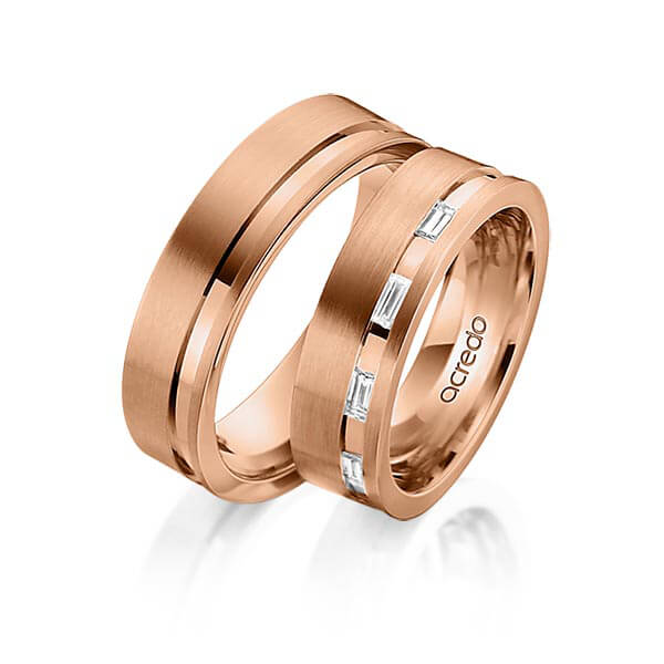 Trouwringen - Rood goud - A-1535-2