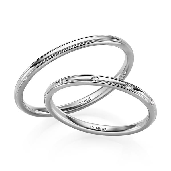 Trouwringen - Platina - S-1225-8
