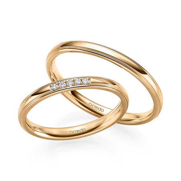 Trouwringen - Rosé goud - S-1226-7
